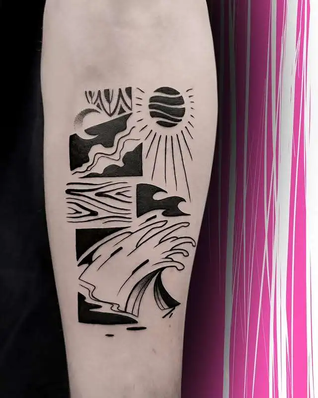 Tatouage par Boris le Piaf Copyright Calvanostra