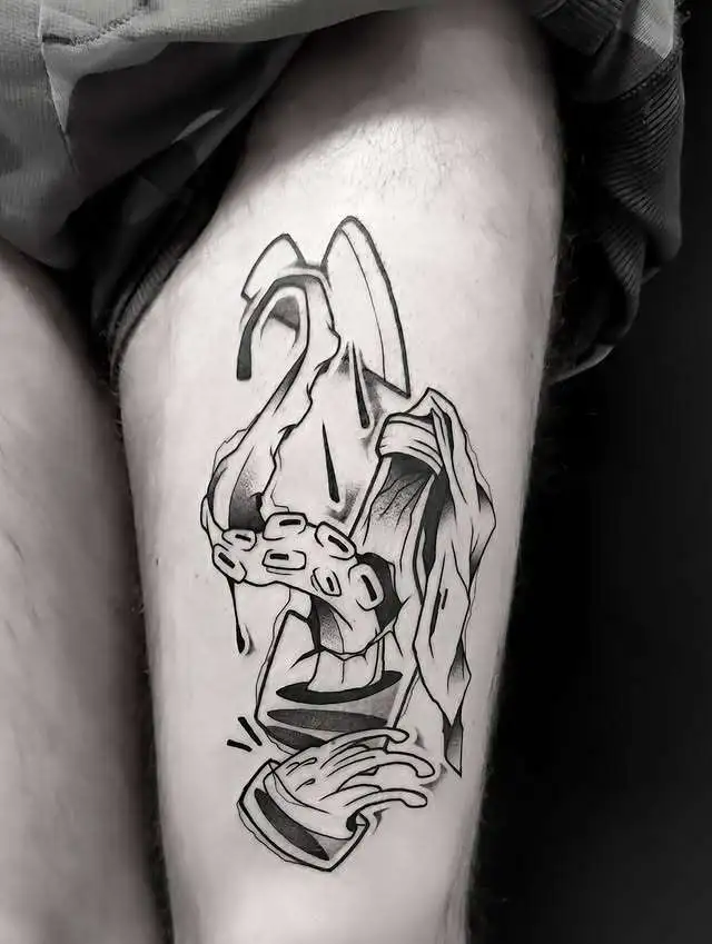 Tatouage par Boris le Piaf Copyright Calvanostra