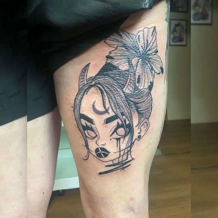 Tatouage par Lady Venus Copyright Calvanostra