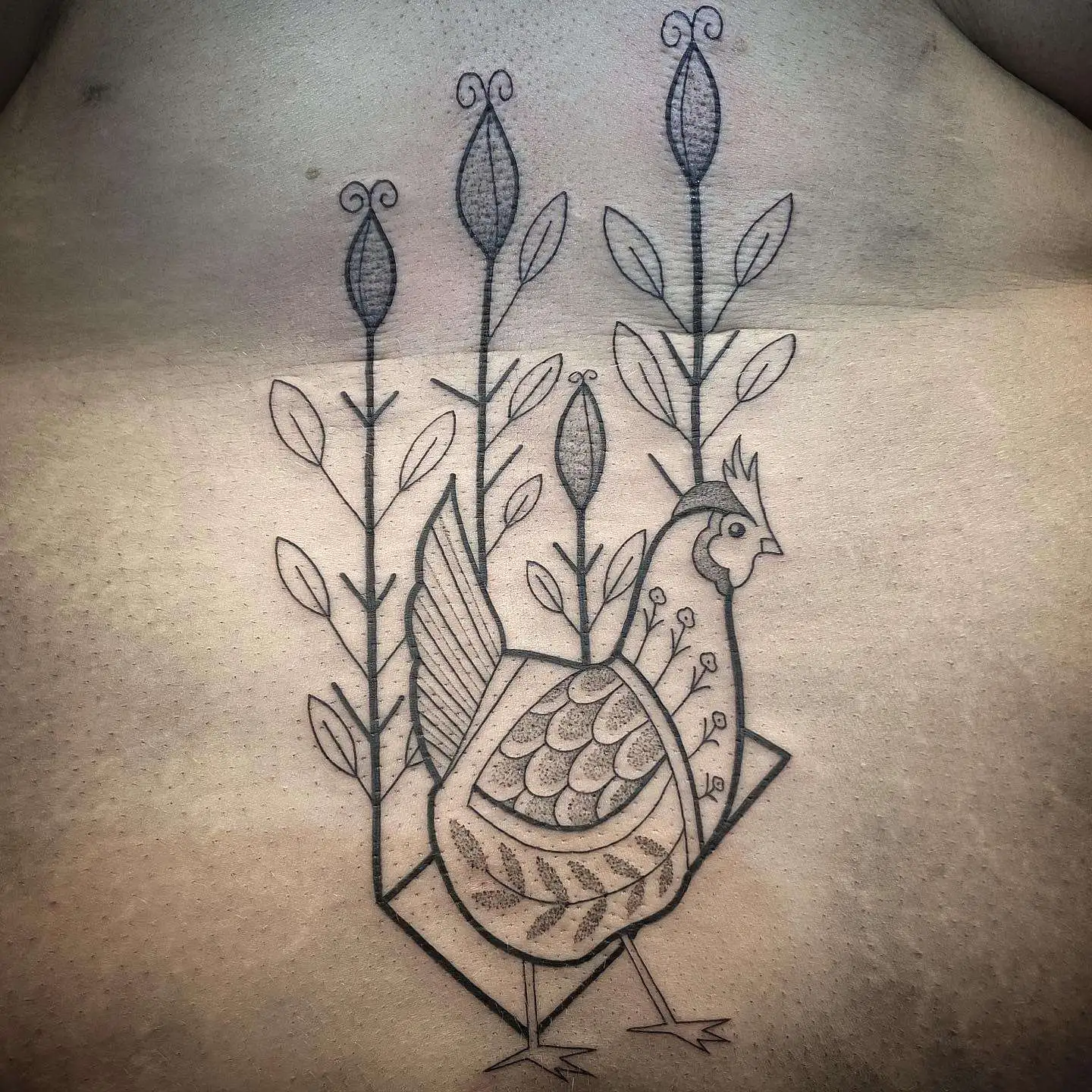 Tatouage par Valentine Antoinette Copyright Calvanostra